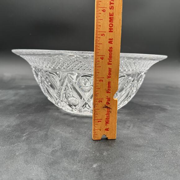 Vintage Salad Bowl 10 7/8" Cape Cod by Imperial Glass Ohio Glassware - Picture 4 of 8